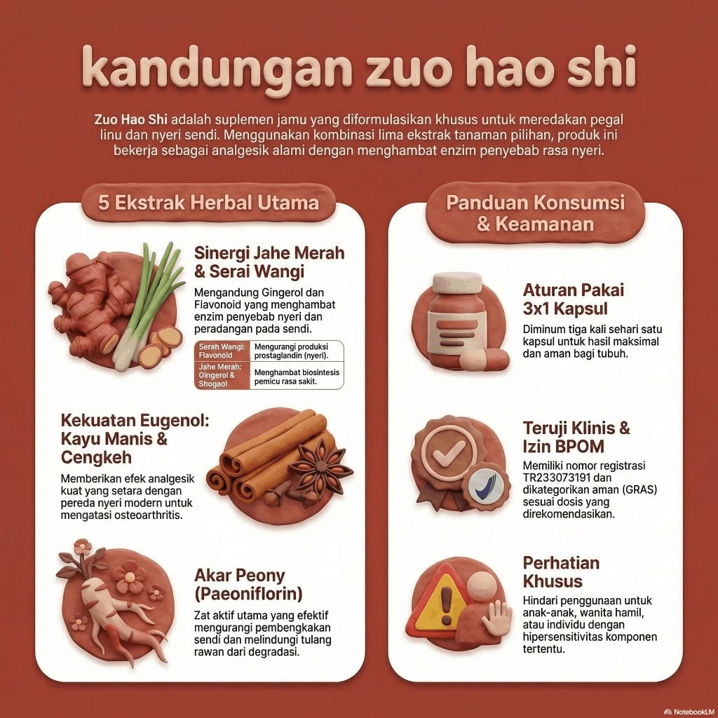 Zuo Hao Shi - Obat Cina Herbal Saraf kejepit - 1 pcs ( KI ) 3
